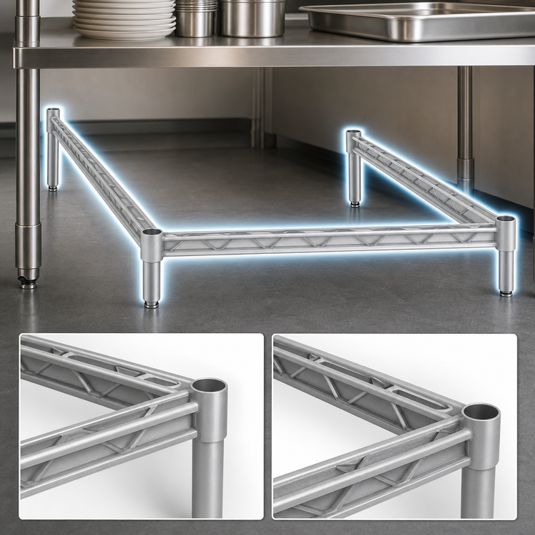 Product image #3 for Eagle Group 3-Sided Double Truss Frame, 36 x 24 Inches, Stainless Steel