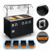 Thumbnail image #3 for Vollrath 2-Series Affordable Portable Deluxe 4-Well Mobile Hot Food Station with Sealed Wells, Breath Guard and Lights