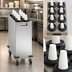 Thumbnail image #4 for Dispense-Rite Mobile Stainless Steel Cup Dispensing Cart with 8 Dispensers