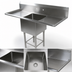 Thumbnail image #3 for John Boos Pro-Bowl 1-Compartment Stainless Steel Sink with Left and Right Drainboards, 69-1/4-Inch Wide