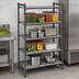 Thumbnail image #3 for Cambro Camshelving Basics Plus 4-Tier Solid Stationary Starter Unit, 30 x 24 x 64 Inches, Brushed Graphite