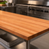 Thumbnail image #3 for Boos Block American Cherry Kitchen Countertop, 108 x 38 x 2-1/4 Inch, Full-Length Edge Grain, Varnique Finish