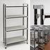 Thumbnail image #3 for Cambro Camshelving Elements XTRA 4-Shelf Solid High Density Top Rail Stationary Starter Unit, 21 x 60 x 81 Inches, Speckled Gray
