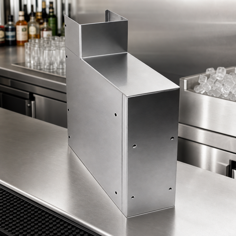 Product image #3 for CHOICE Stainless Steel Underbar Tubing Chase, 6"W x 19"D