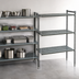 Thumbnail image #3 for Cambro Camshelving Basics Plus 4-Tier Vented Polymer Add-On Unit, 30-Inch Wide x 24-Inch Deep x 64-Inch High, Brushed Graphite