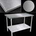 Thumbnail image #3 for John Boos Stallion 60-Inch x 36-Inch Stainless Steel Work Table with Safety Edge and Adjustable Undershelf