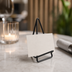 Thumbnail image #4 for American Metalcraft 3-Inch Geometric Black Metal Menu / Card Holder