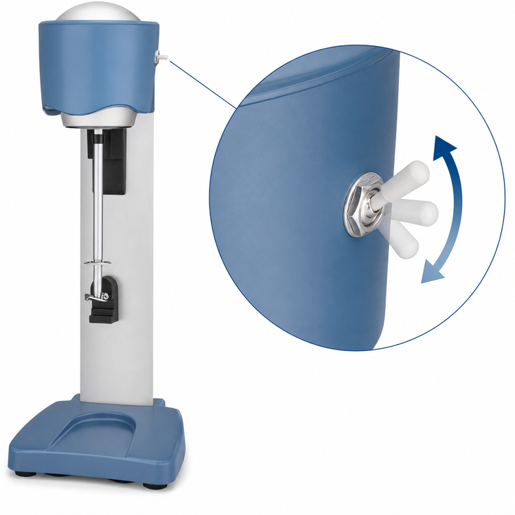Product image #4 for Waring Light-Duty Single-Spindle Drink Mixer, Manual 2-Speed, 120V