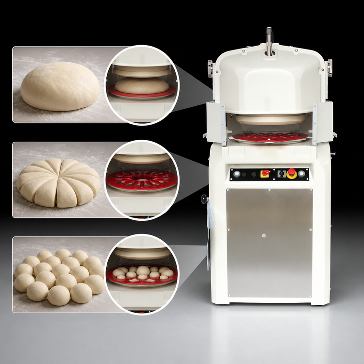 Product image #3 for Erika Record ER-4/40-A Full Automatic 30-Part Dough Divider/Rounder with 4/40 Head