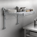 Thumbnail image #3 for Quantum Wall-Mount Cantilever Wire Shelf Kit, 30 x 24 Inches, Chrome Plated