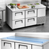 Thumbnail image #3 for True 2-Section Deep Worktop Refrigerator with 4 Drawers, Stainless Steel