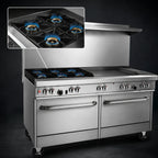 Thumbnail image #3 for Southbend (Middleby) Ultimate 4607DD-2RR 60-Inch Commercial Gas Range with 4 Burners, 24-Inch Griddle/Broiler and 2 Ovens