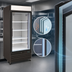 Thumbnail image #3 for Maxx Cold X-Series One-Section 16 Cu. Ft. Black Glass Door Reach-In Freezer Merchandiser