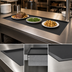 Thumbnail image #3 for Vollrath 44 Inch Wide Recessed Drop-In Heated Shelf, Dual-Zone, Black Aluminum Hardcoat, 120V