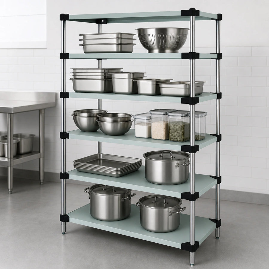 Five Solid Shelves