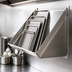 Thumbnail image #3 for Serv-Ware 21-Inch Wall-Mounted Slanted Rack Shelf, 304 Series Stainless Steel