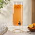 Thumbnail image #3 for Cal-Mil Mid-Century 3 Gallon Round Beverage Dispenser with Infusion Chamber and Drip Tray