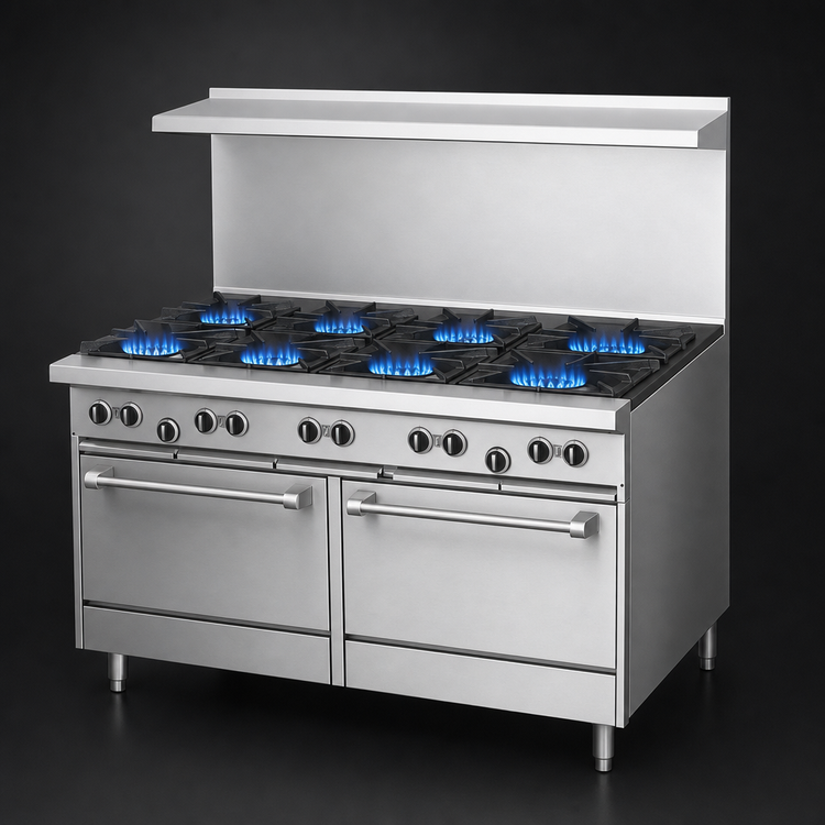 Product image #3 for Garland US Range U Series 60-Inch Gas Restaurant Range with 6 Open Burners, 24-Inch Griddle and 2 Standard Ovens