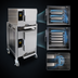 Thumbnail image #3 for AccuTemp Evolution E3/E62081E060 DBL Double-Stacked Electric Boilerless Convection Steamer (1) 3-Pan / (1) 6-Pan