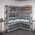 Thumbnail image #3 for Fermostock 4-Tier Corner Expansion Polymer Shelving Unit, 35 in. W x 14 in. D x 83 in. H