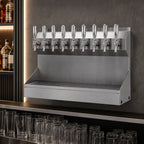 Thumbnail image #3 for Micro Matic USA Kronos KRONOS-10SSKR 10-Faucet Wall-Mount Glycol-Cooled Stainless Steel Draft Tower with Integrated Drip Tray