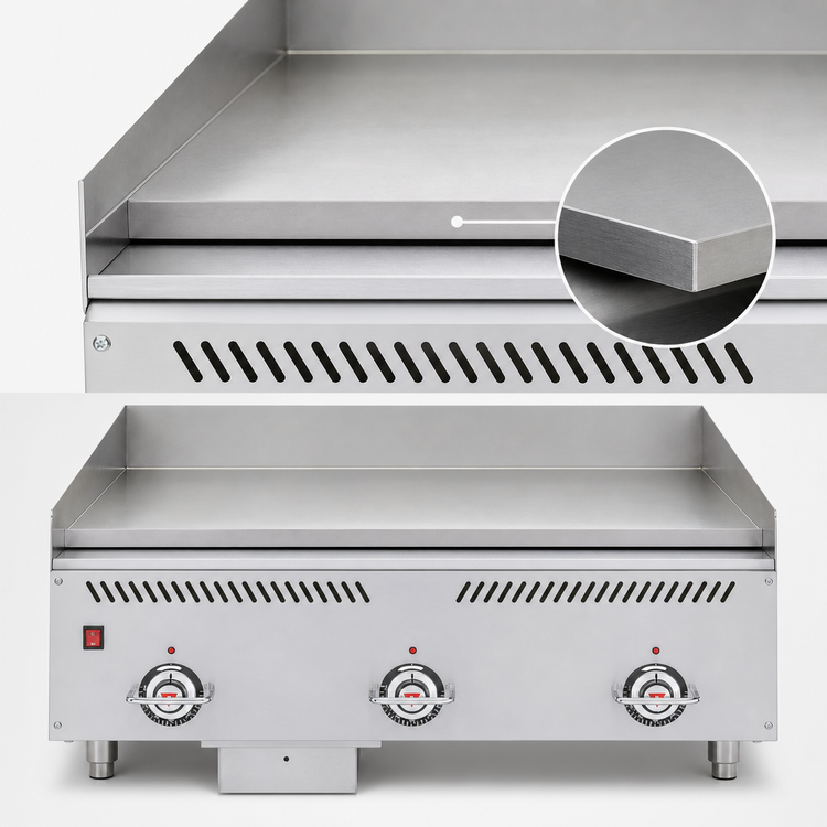 Product image #4 for Vulcan VCCG60-AS 60-Inch Countertop Gas Heavy Duty Griddle with 1-Inch Steel Plate