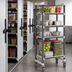 Thumbnail image #3 for Cambro Camshelving Elements XTRA High Density Vented Mobile Starter Unit, 4-Shelf, 21 x 36 x 70-1/4 Inches