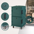 Thumbnail image #4 for Cambro Ultra Camcart Front-Loading Insulated Food Pan Carrier, 120 Qt, Security Package, Granite Green