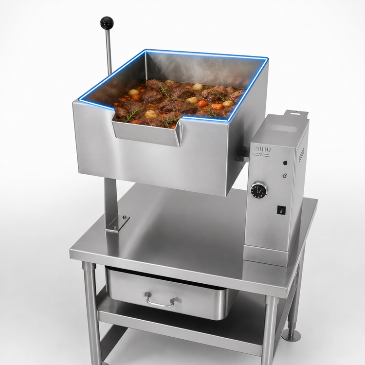 Product image #3 for AccuTemp Edge Series™ 13 Gallon Electric Tilting Skillet