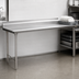 Thumbnail image #3 for Eagle Group 72-Inch x 30-Inch Straight Clean Dish Table, Left-to-Right, 8-Inch Backsplash