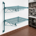 Thumbnail image #3 for Quantum Cantilever Double Shelf Post Wall-Mount Wire Shelving Unit, 60 x 21 Inches
