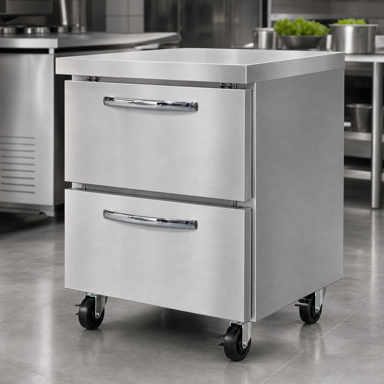 Product image #3 for Continental Refrigerator SWF27N-D 27-Inch 1-Section Worktop Freezer with 2 Drawers, 7.4 Cu. Ft., R-290