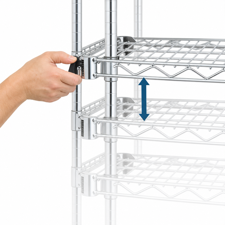 Product image #3 for Metro Super Adjustable Super Erecta 24 x 18 Inch Wire Shelf, Stainless Steel Finish