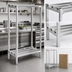 Thumbnail image #3 for Lifetime Tough Fully Assembled 2-Shelf Channel Style Aluminum Dunnage Shelving, 36 x 20 x 64 Inches