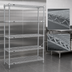 Thumbnail image #3 for Red-i-Pak 5-Tier Stationary Wire Shelving Unit, 60W x 24D x 74H, EAGLEbrite Zinc Finish