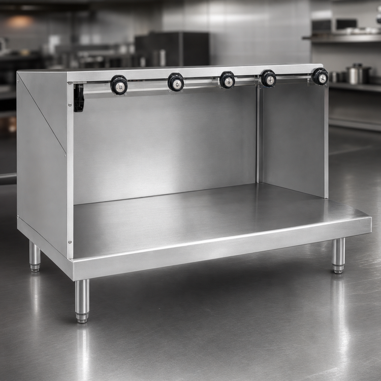 Product image #3 for 60-Inch Stainless Steel Equipment Stand with Undershelf for ICB-6027