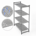 Thumbnail image #3 for Cambro Camshelving Basics Plus 21 x 36 x 84-Inch 4-Tier Starter Shelving Unit, Vented, Brushed Graphite