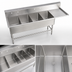 Thumbnail image #3 for John Boos Pro-Bowl 4-Compartment Sink with 24-Inch Right Drainboard, 16-Gauge Stainless Steel