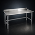 Thumbnail image #3 for Deluxe Series 72-Inch x 30-Inch Stainless Steel Work Table with Backsplash and Galvanized Base