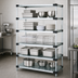 Thumbnail image #3 for Quantum 30 Inch Wide x 21 Inch Deep x 86 Inch High Stationary Solid Shelving Starter Kit with 5 Shelves