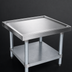 Thumbnail image #3 for John Boos Heavy Duty Machine Stand with Stainless Steel Top and Galvanized Adjustable Shelf, Marine Edge, 30 x 24 x 20-1/4 Inches