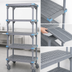 Thumbnail image #3 for Quantum Millenia 5-Shelf Mobile Polymer Shelving Starter Unit, 54 x 21 x 86 Inches