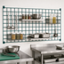 Thumbnail image #3 for Quantum Wall-Mounted Store Grid Panel, 54W x 33H, Green Epoxy Antimicrobial Finish