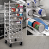 Thumbnail image #3 for New Age Mobile Aluminum Can Storage Rack with Casters, 352 #2-1/2 or 484 #303 Can Capacity