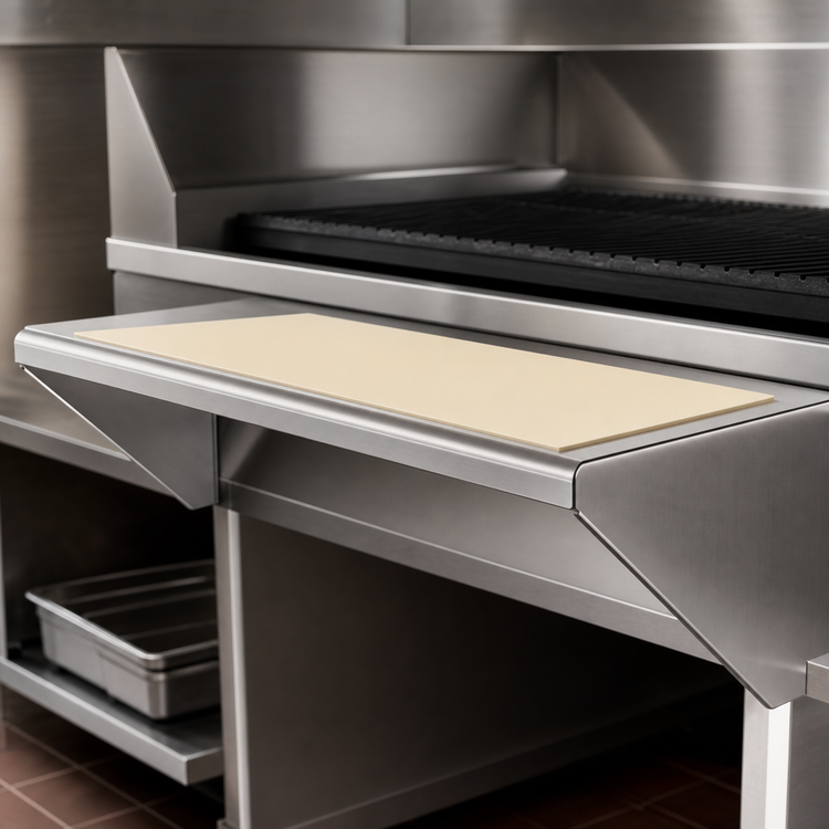 Product image #3 for Vulcan 36-Inch Counter Model Gas Charbroiler Cutting Board Accessory with Sani-Tuff Rubber Inserts