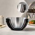 Thumbnail image #3 for Vollrath Round Double-Wall Insulated Serving Bowl, 6.9 Quart, Black Exterior with Satin Stainless Steel Interior