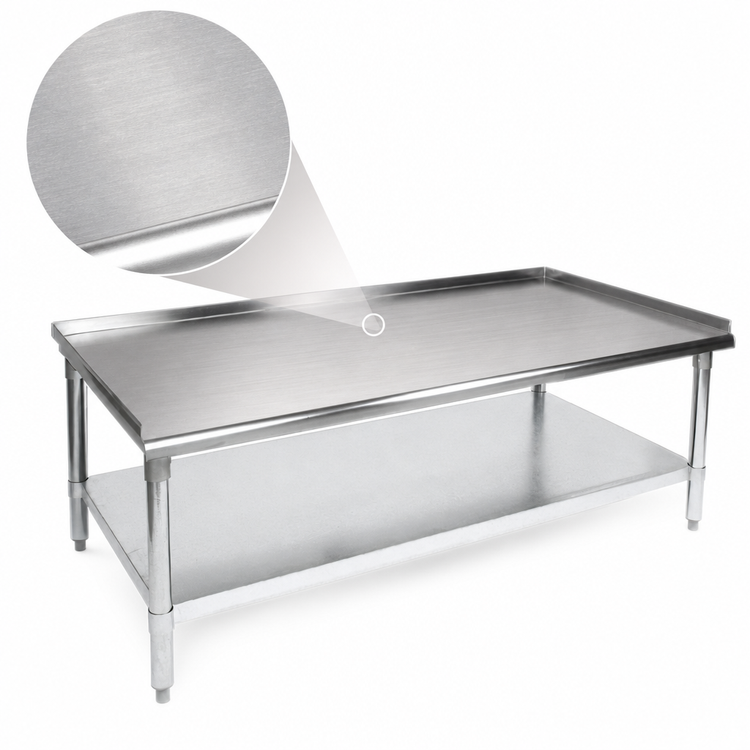 Product image #3 for John Boos 18 x 24 x 24-Inch 16-Gauge Stainless Steel Equipment Stand with Adjustable Undershelf