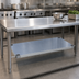 Thumbnail image #3 for 18 Gauge Stainless Steel Undershelf for 72 x 24 Inch Work Tables