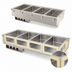 Thumbnail image #3 for Vollrath Four-Well Drop-In Hot Food Well with Marine-Grade 12 x 20 Inch Insulated Wells, Manifold Drain, Infinite Controls, 120V