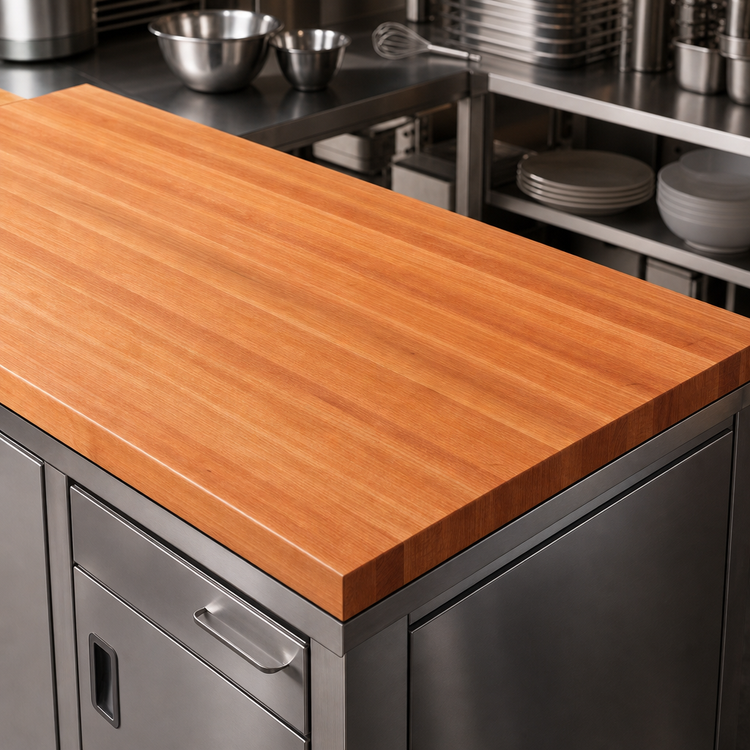 Product image #3 for Boos Block American Cherry Edge Grain Kitchen Countertop, 84 x 42 x 2-1/4 Inches